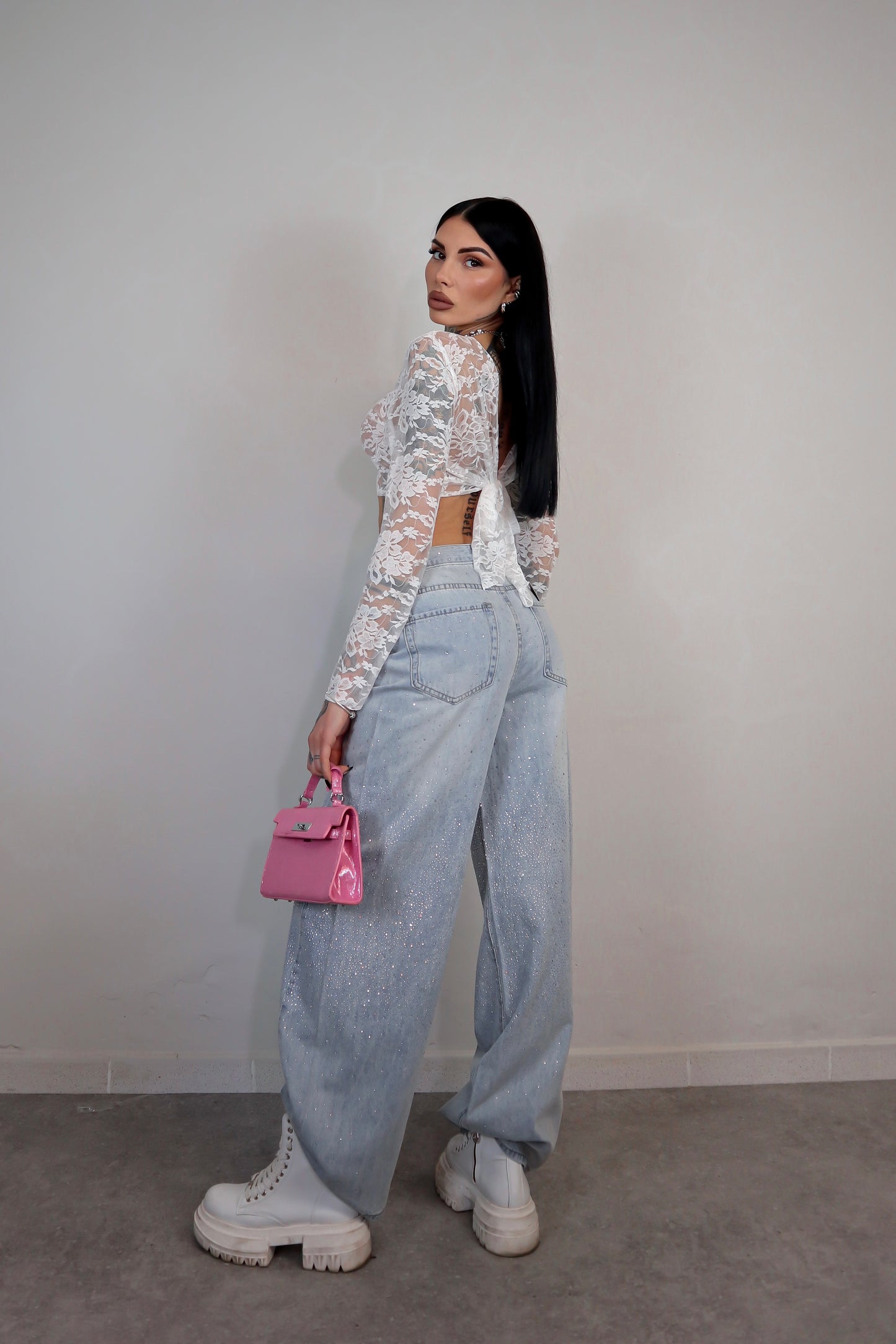 Top Coprispalle Pizzo - Bianco