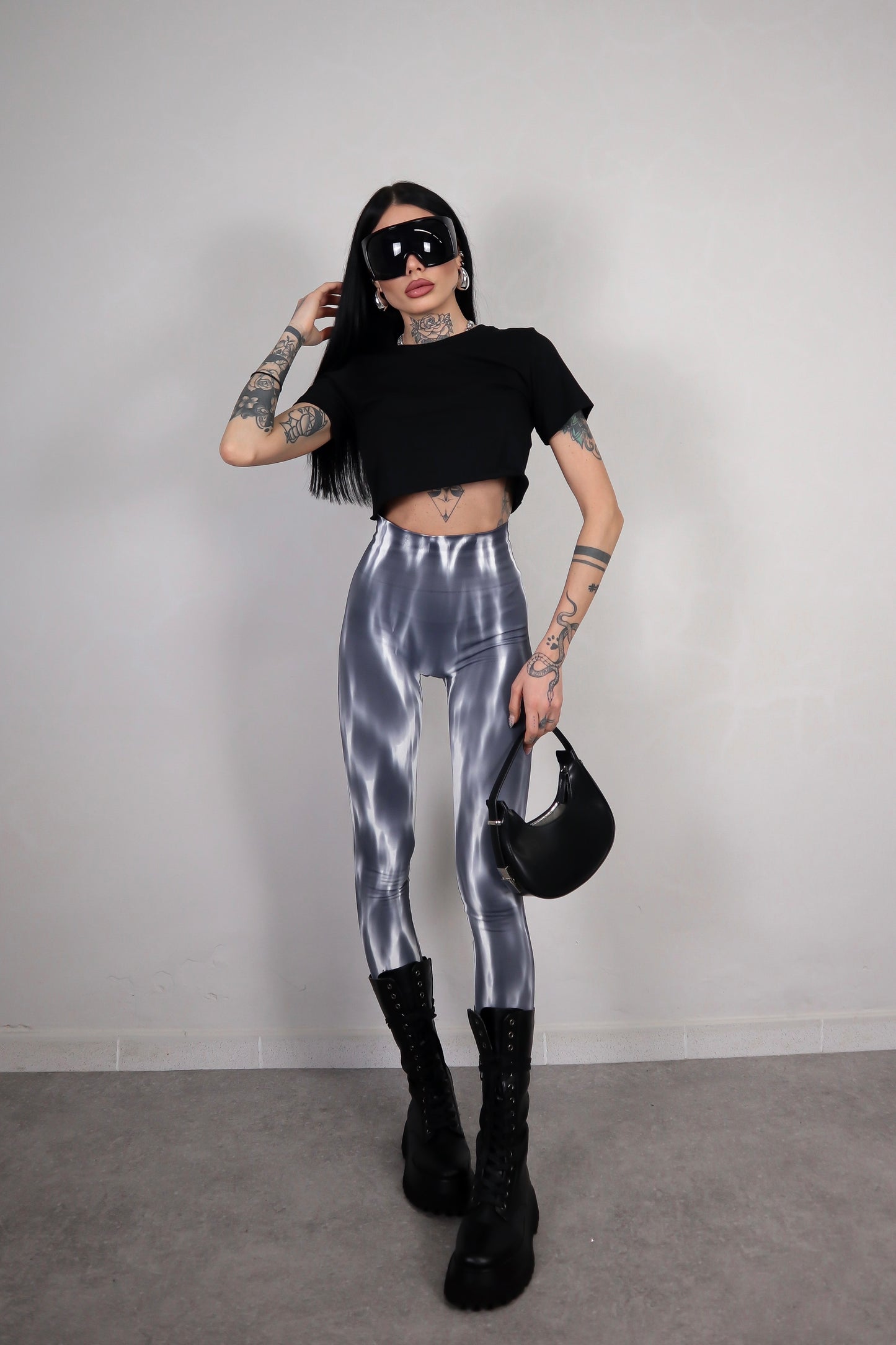 Leggins Tie Dye - Grigio