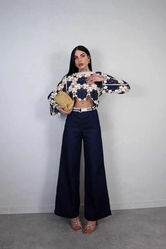 Pantalone Denim Capri