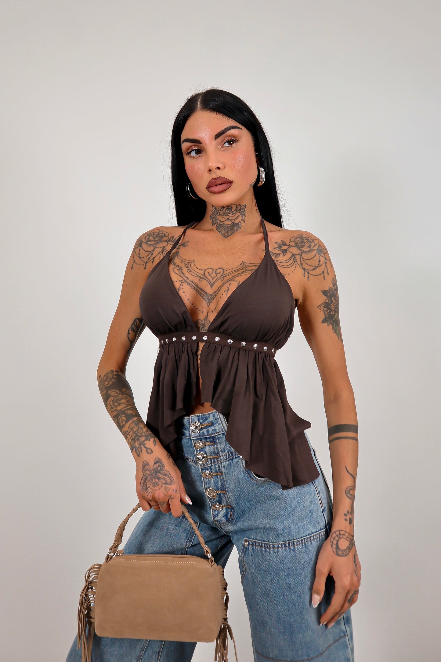 Top Estrella - Marrone
