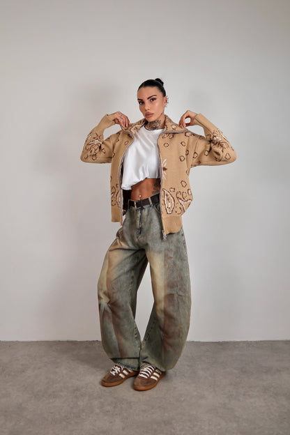 Cardigan Bandana - Beige