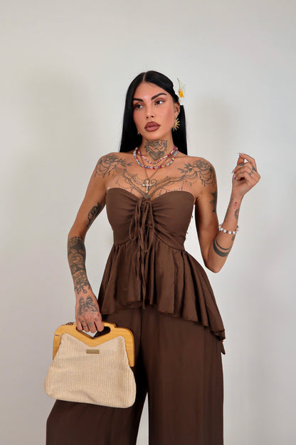 Tuta intera Noelle - Marrone