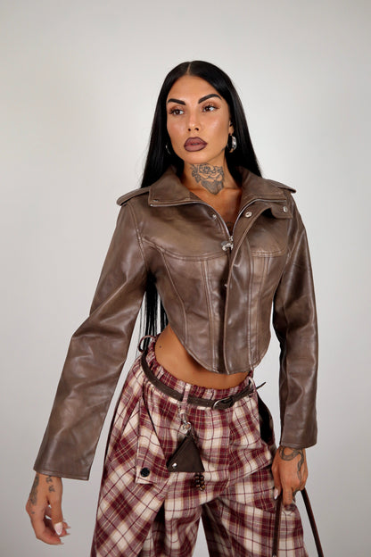 Pantalone tartan Harry - Bordeaux