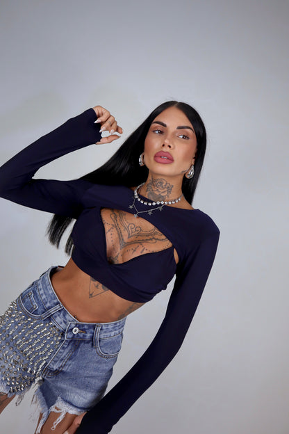 Top Slay - Blu navy