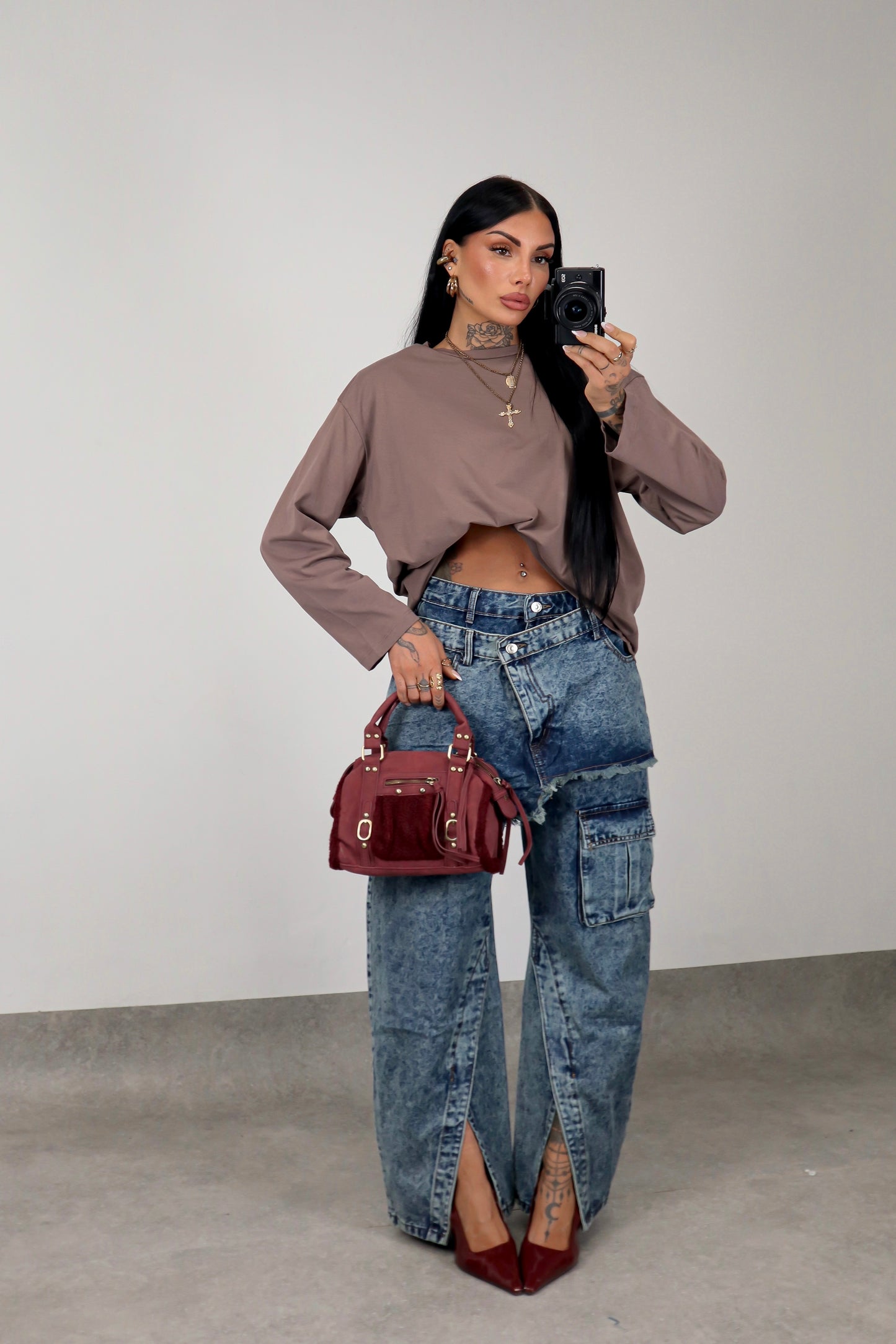 Maglia Long Sleeve - Marrone