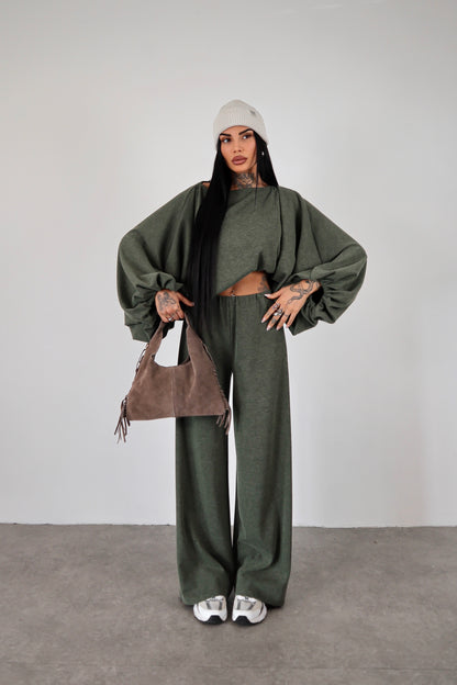 Completo in maglia Isadora - Verde militare