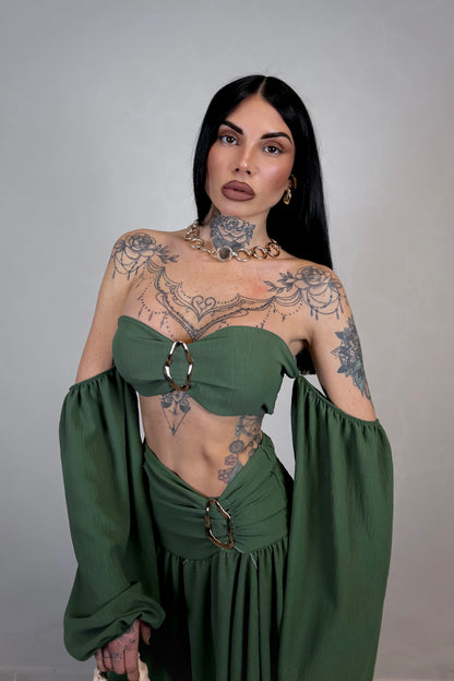 Completo Esmeralda - Verde Militare