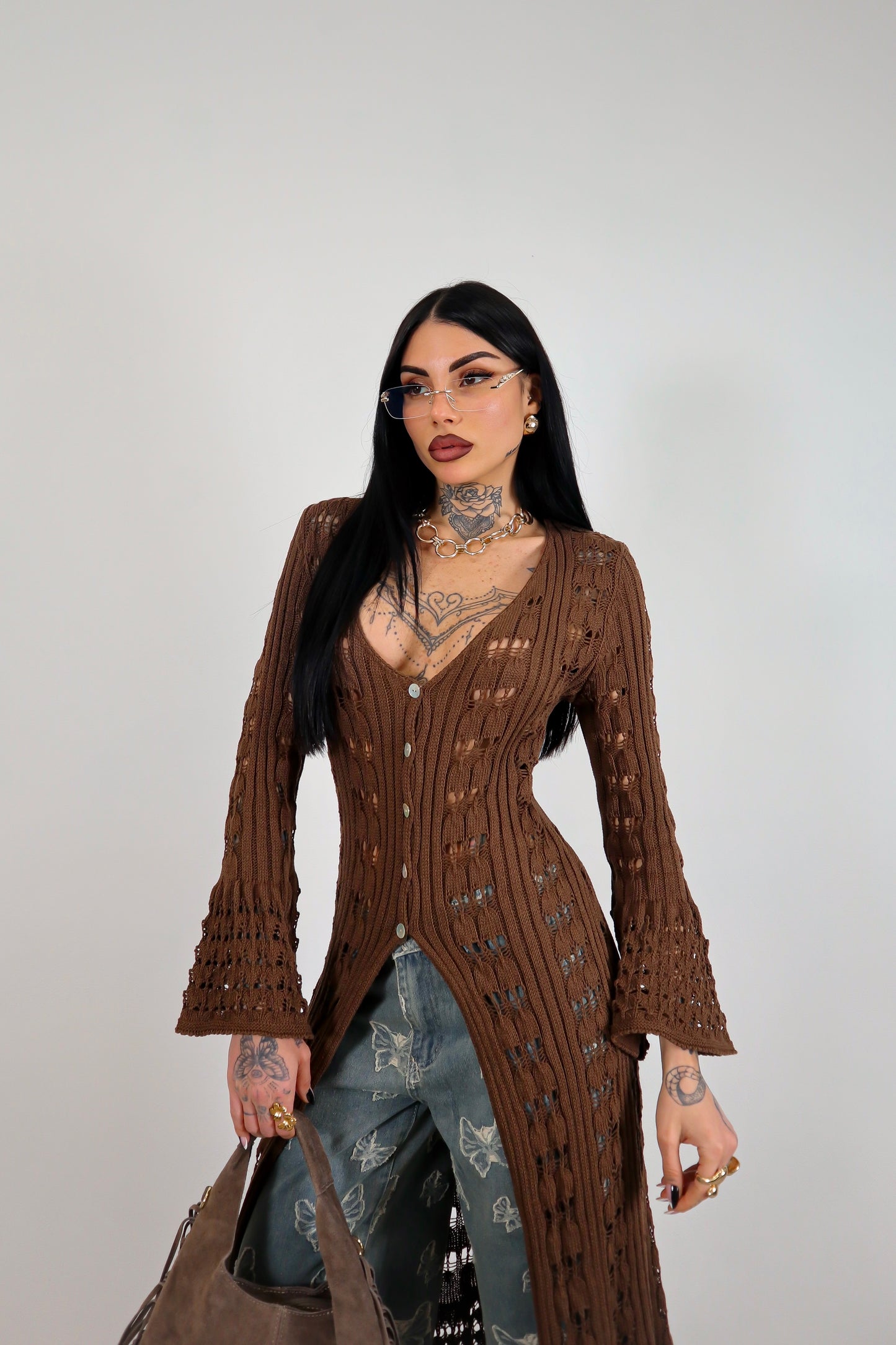 Cardigan Amal - Marrone