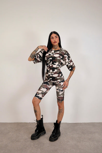Leggins ciclista Mimetico