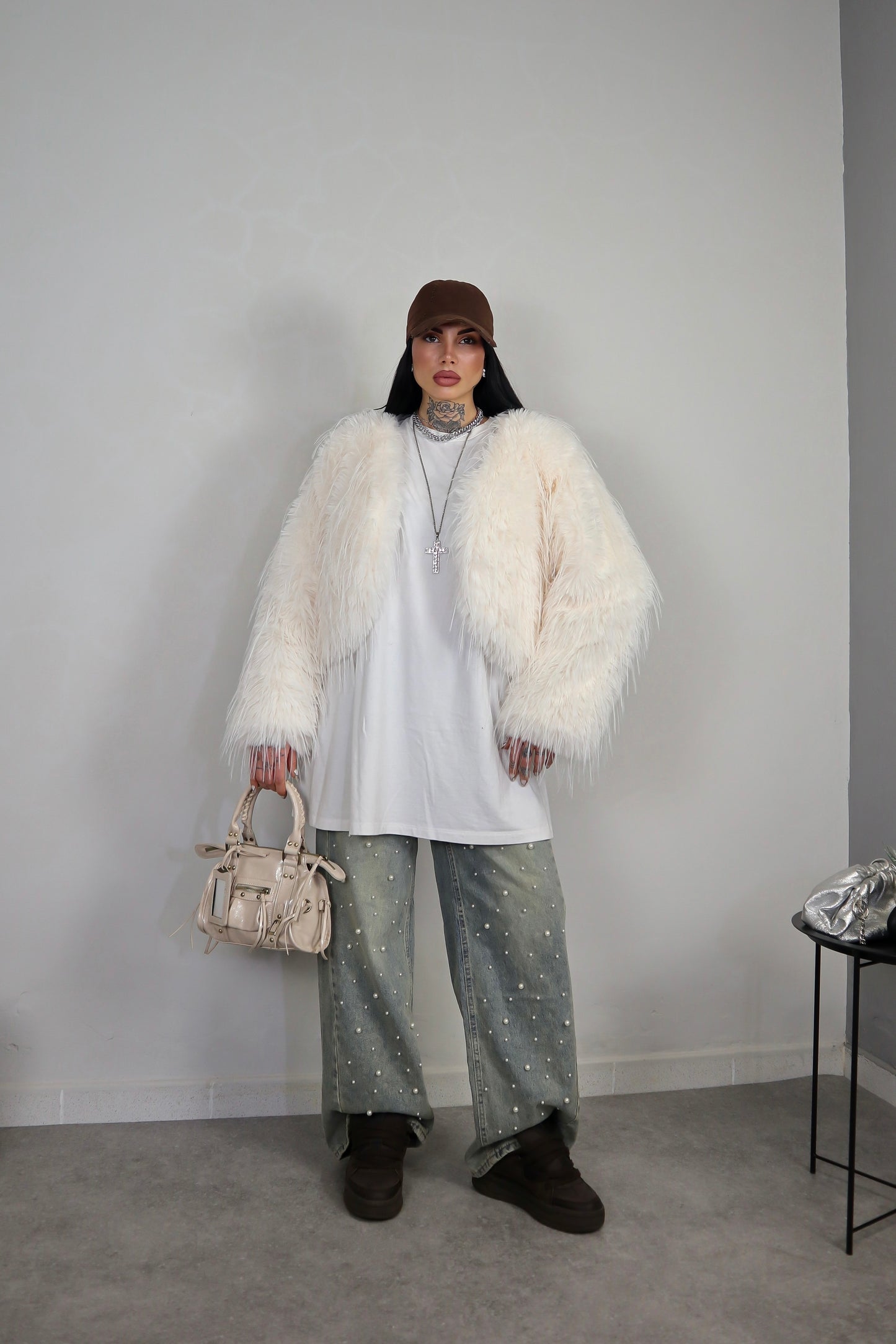 Pelliccia Fluffy - Bianco
