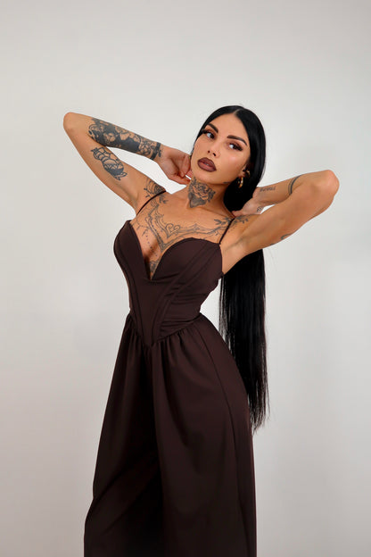 Tuta intera Halima - Marrone