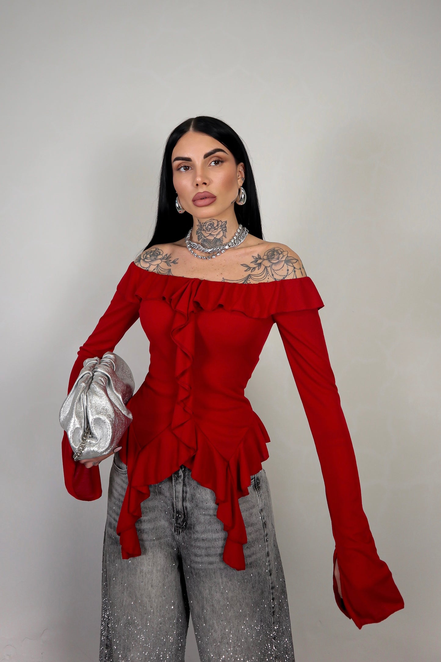 Maglia Juliet - Rosso Bordeaux