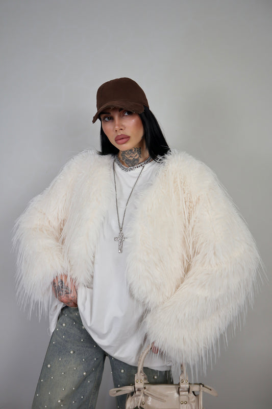 Pelliccia Fluffy - Bianco