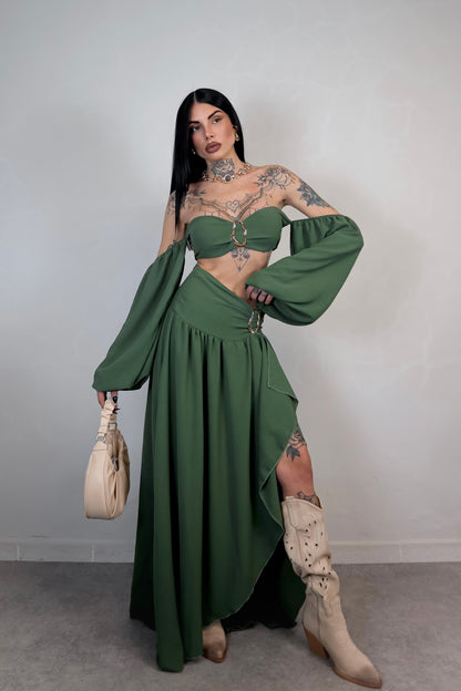Completo Esmeralda - Verde Militare