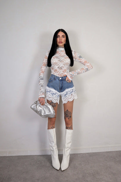 Shorts Denim Romantic