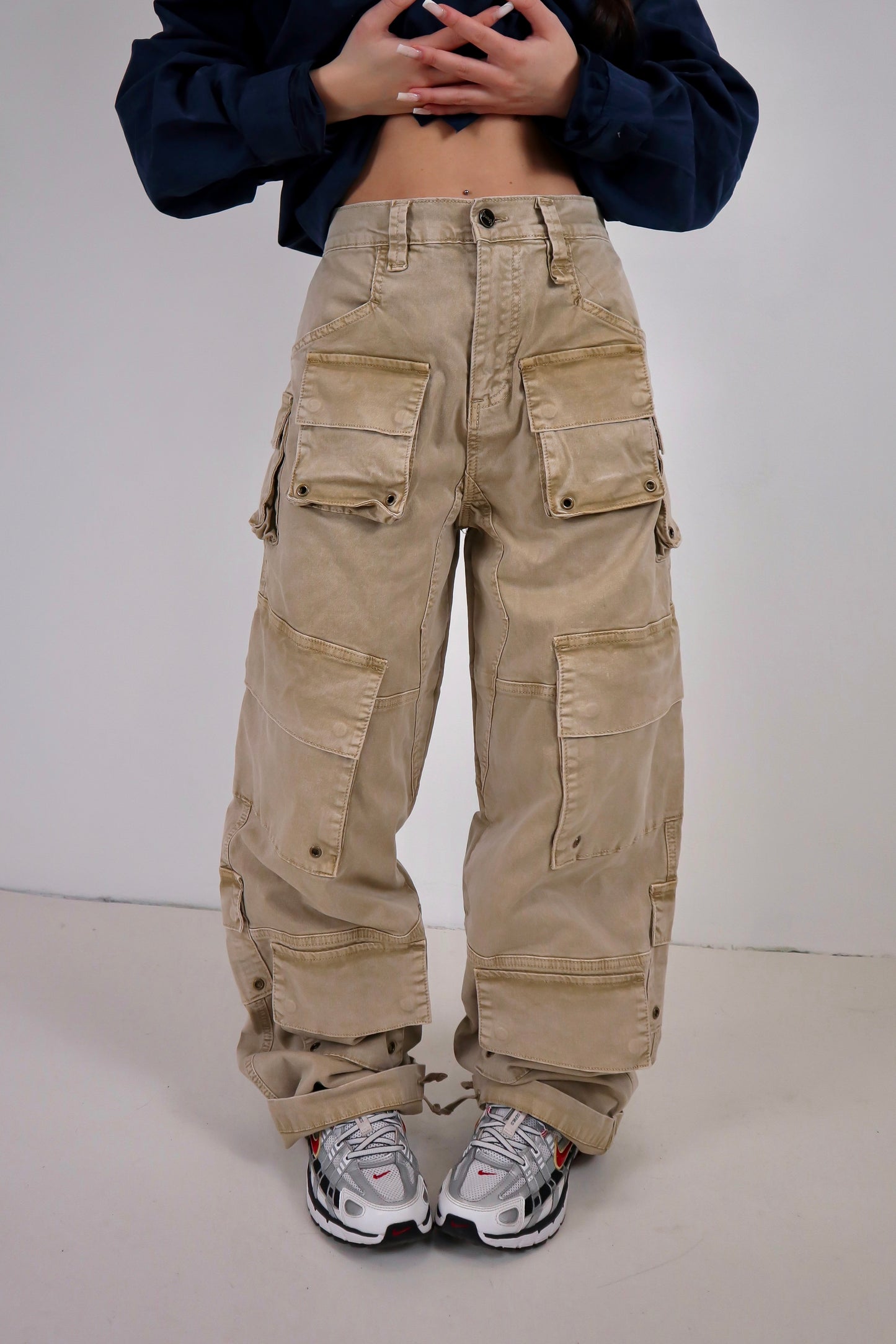 Jeans Cargo Karlie - Beige