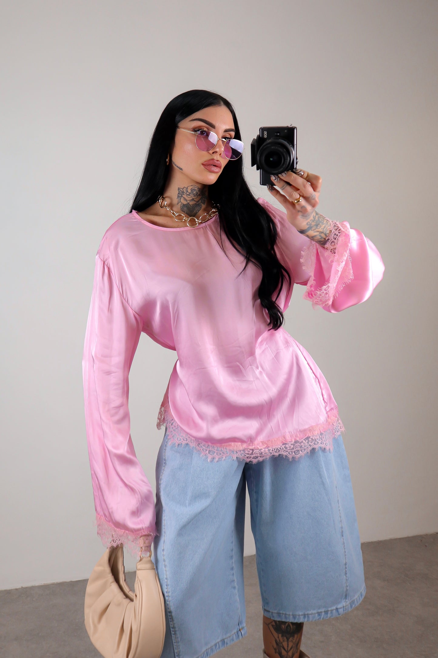 Maglia long sleeve Elegant - Rosa