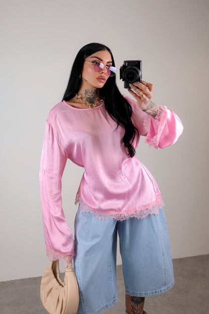 Maglia long sleeve Elegant - Rosa