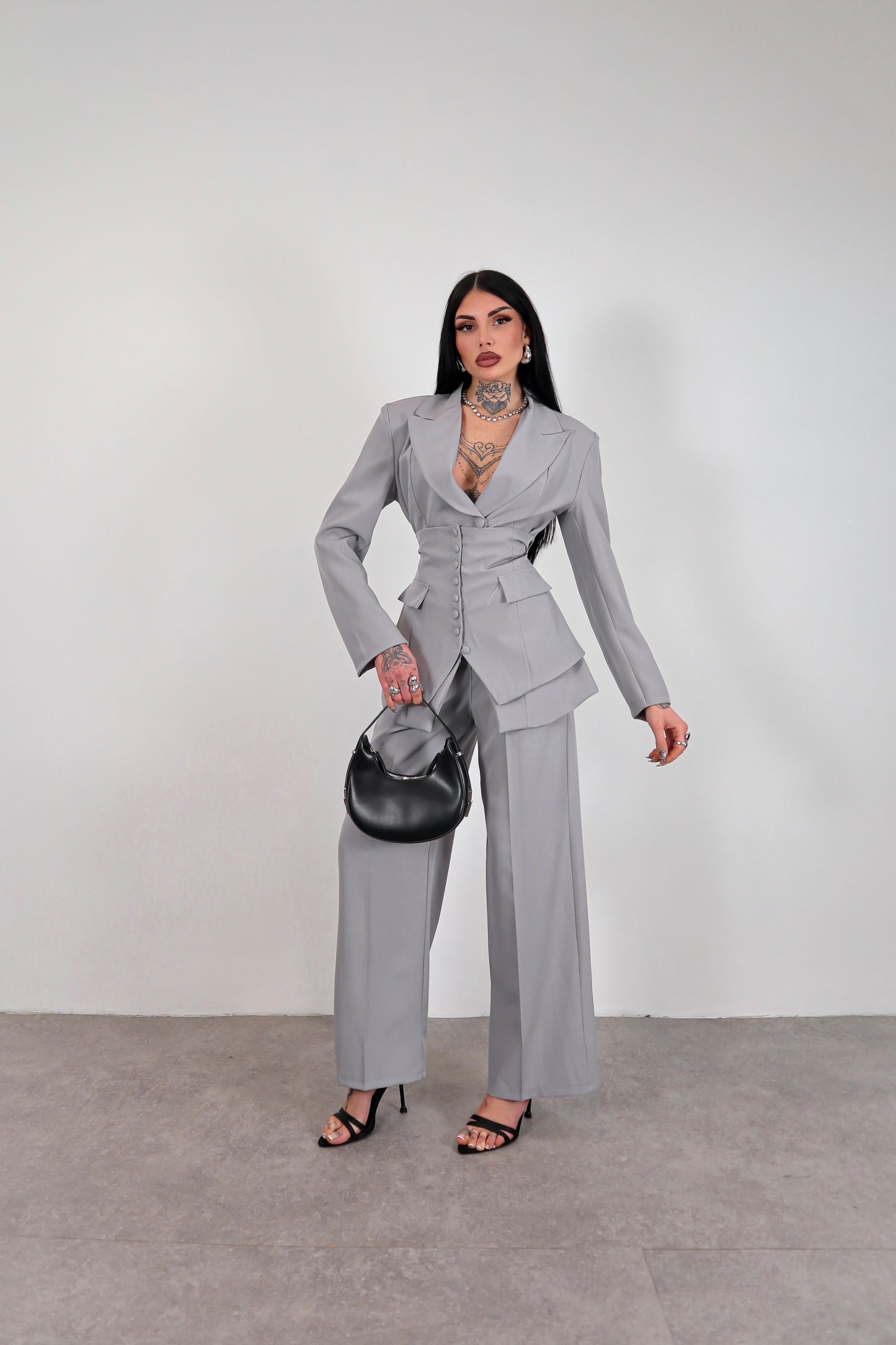 Tailleur Corsetto - Grigio chiaro