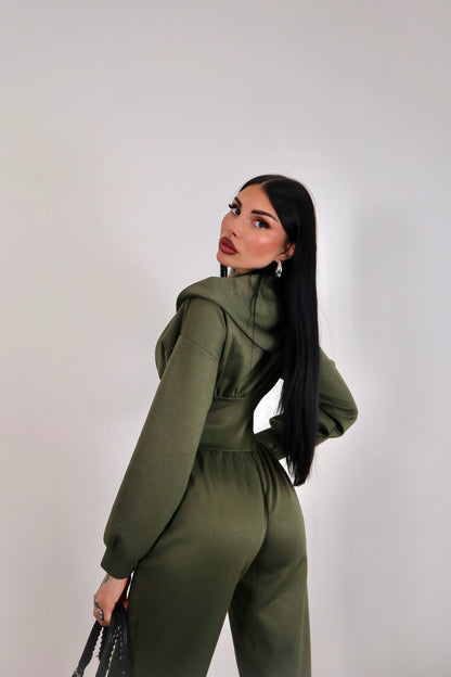Tuta intera Alyson - Verde militare
