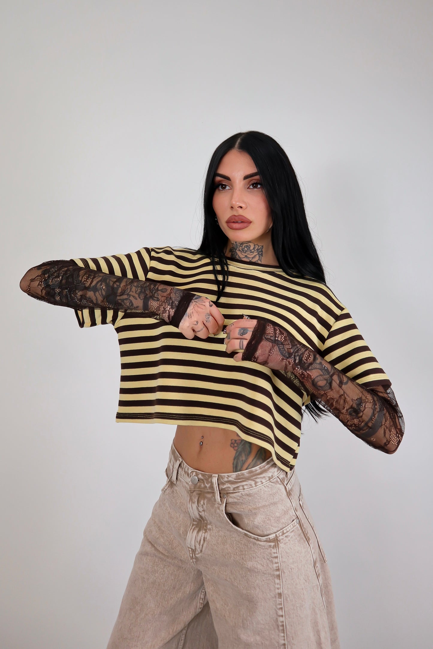 Maglia Mariya - Giallo/Marrone
