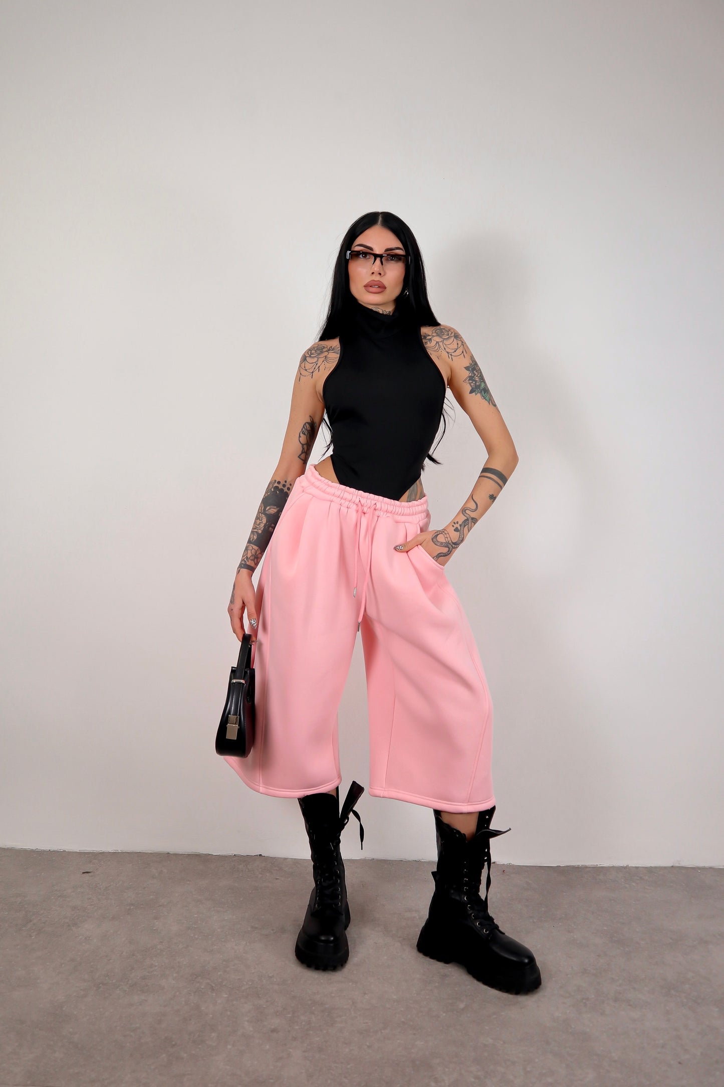 Bermuda Tuta Baggy - Rosa