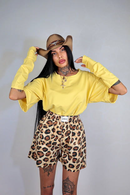 T-Shirt Manicotti - Giallo