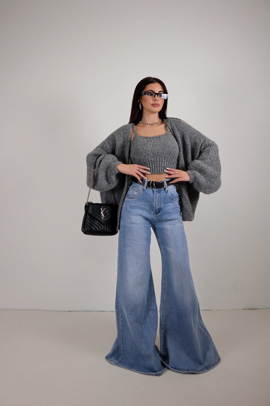 Set Cardigan Judy - Grigio