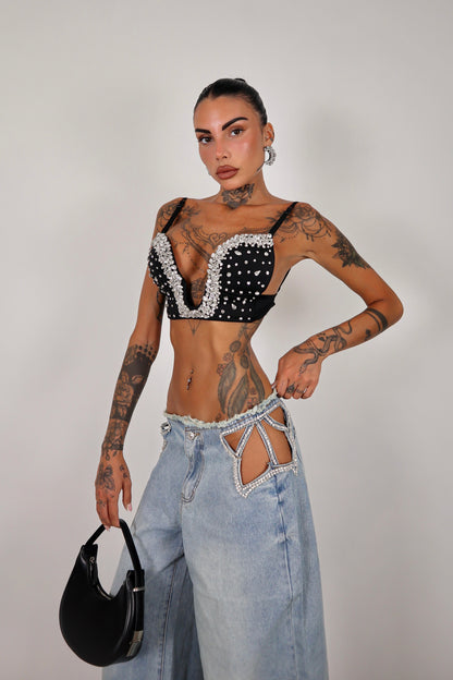 Jeans cut out Star