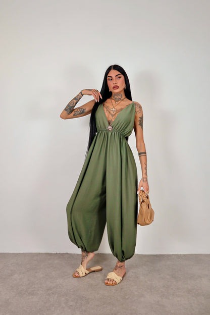 Tuta intera Sole - Verde militare