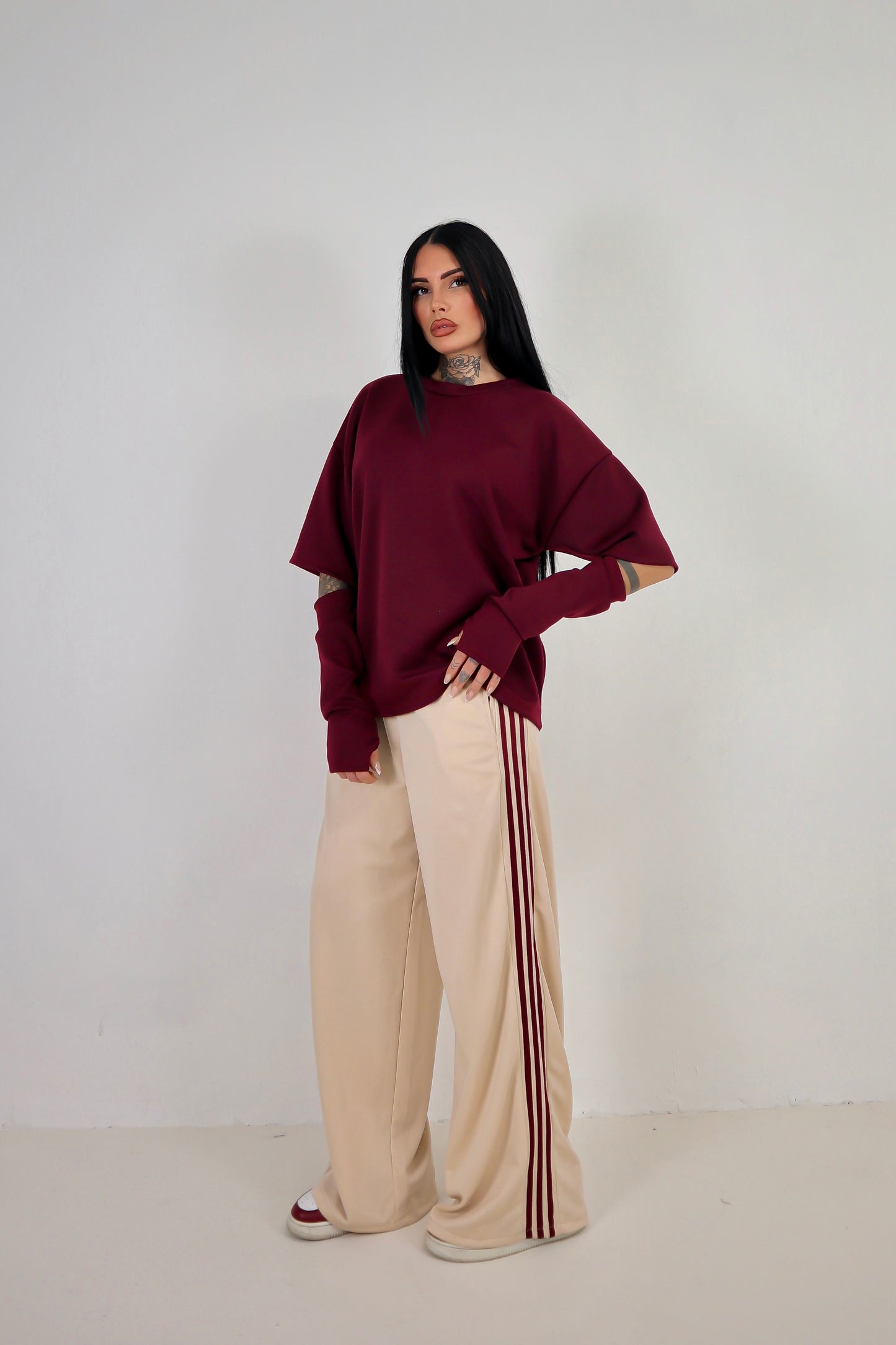 Maglia Cut - Bordeaux