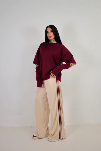 Maglia Cut - Bordeaux