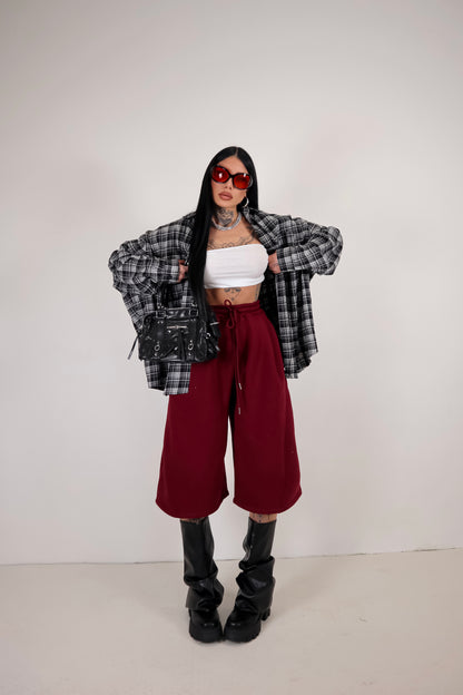 Bermuda Tuta Baggy - Bordeaux
