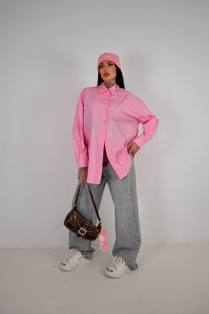 Camicia Strass - Rosa