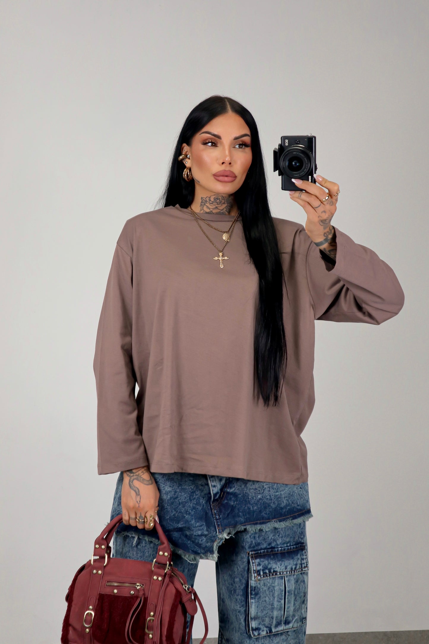 Maglia Long Sleeve - Marrone