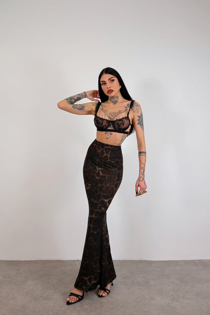 Gonna lunga Rasha - Leopardato