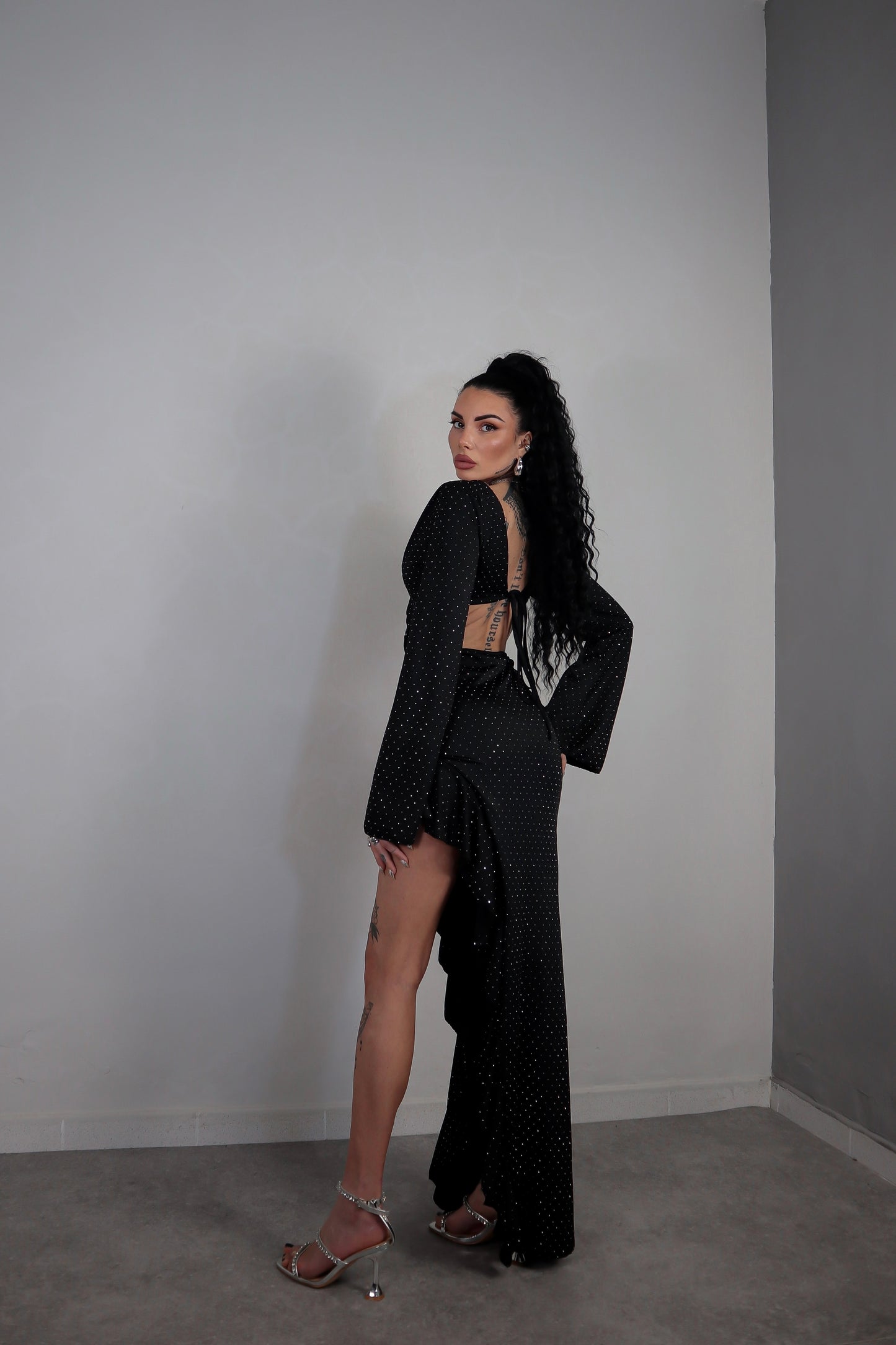 Abito Strass Bonita - Nero