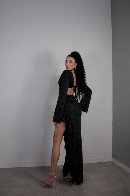 Abito Strass Bonita - Nero