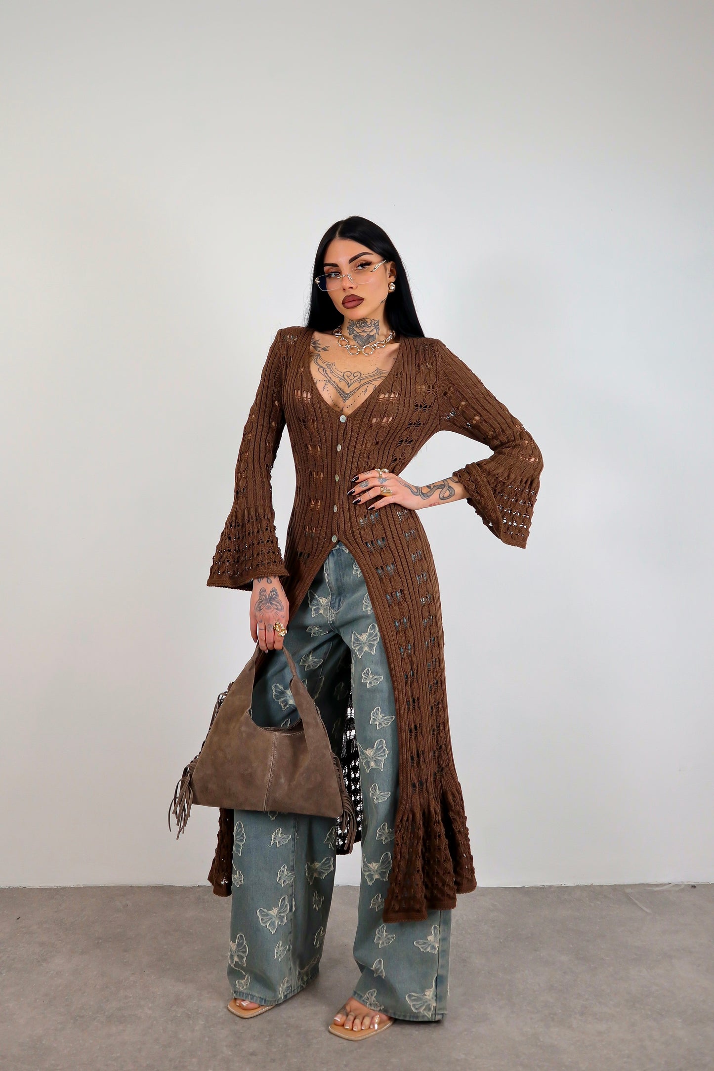 Cardigan Amal - Marrone
