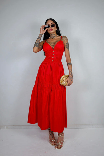 Abito Clara - Rosso