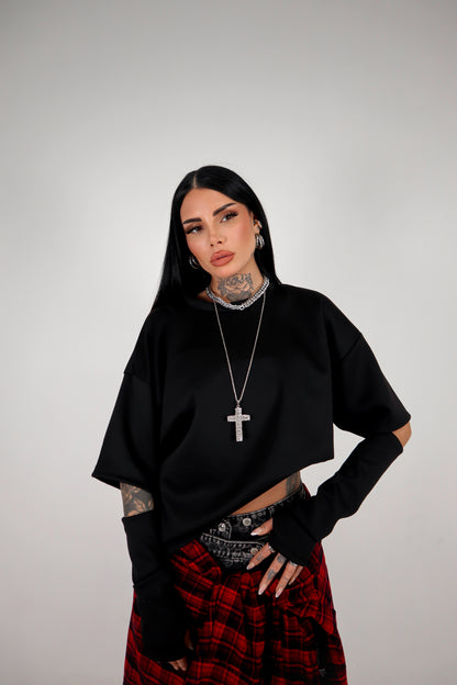 Maglia Cut - Nero