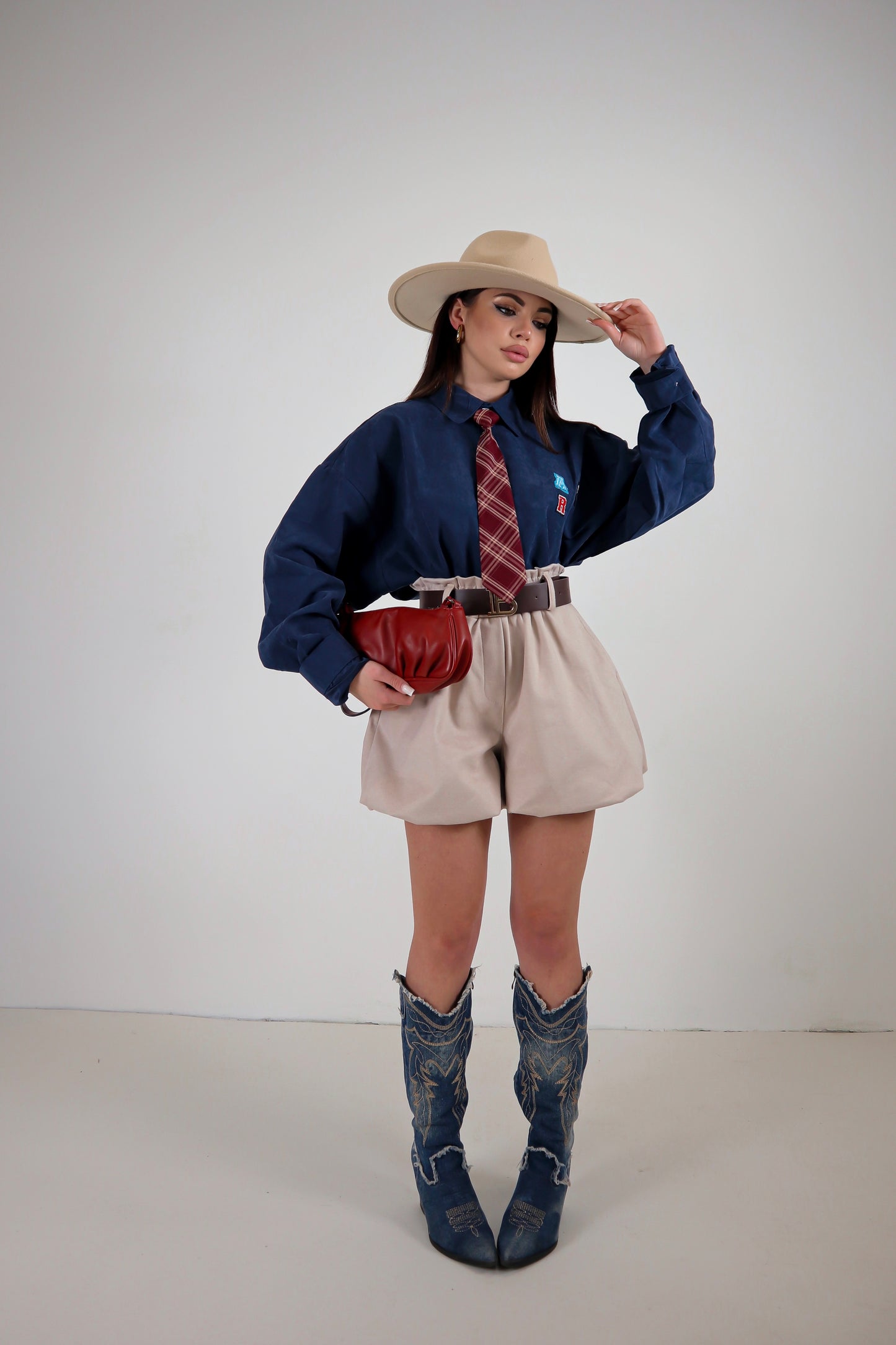 Shorts Balloon Gwenda - Beige