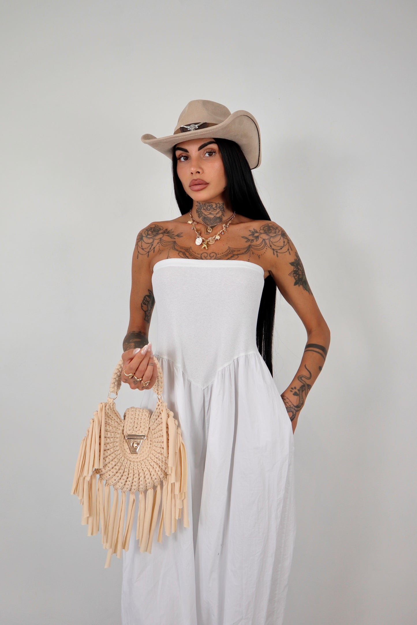 Tuta intera / pantalone Abibi - Bianco