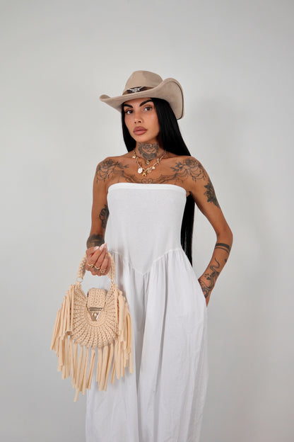 Tuta intera / pantalone Abibi - Bianco