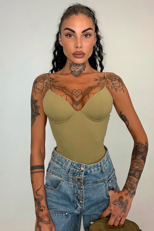 Body second SKIN - Verde militare