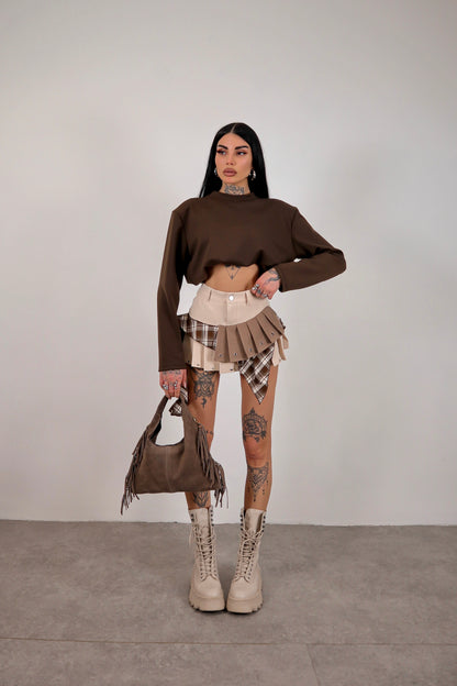 Panta gonna Tartan Greta - Beige