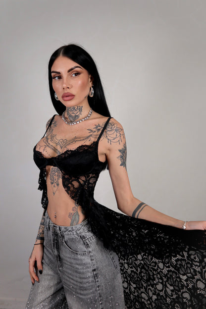 Top Bralette Zoe - Nero
