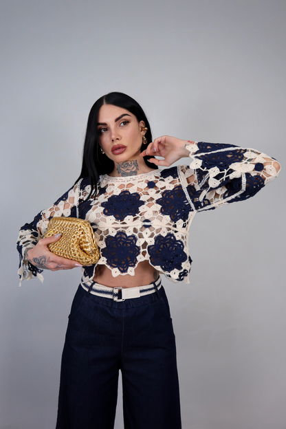 Maglia Crochet Capri