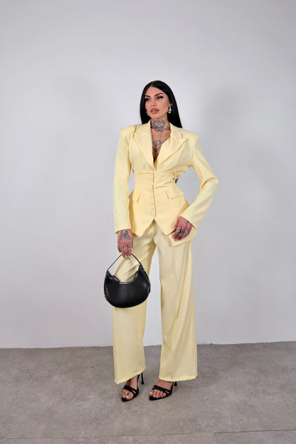Tailleur Corsetto - Giallo pastello