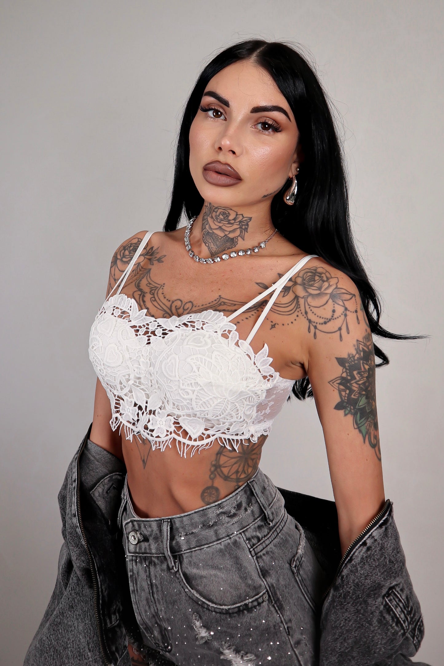 Top in pizzo Roxana - Bianco